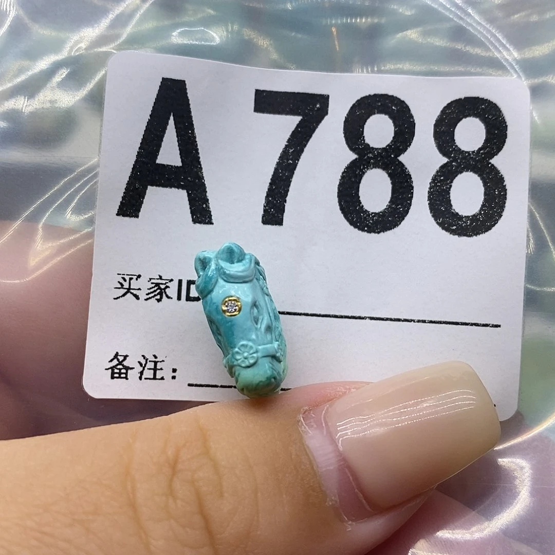 未镶嵌绿松石绿松石配饰定制