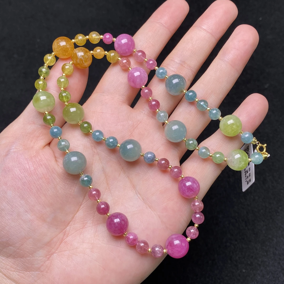 【熊总夫妇】碧玺18K金高品阶小轻奢项链-多样性发一件