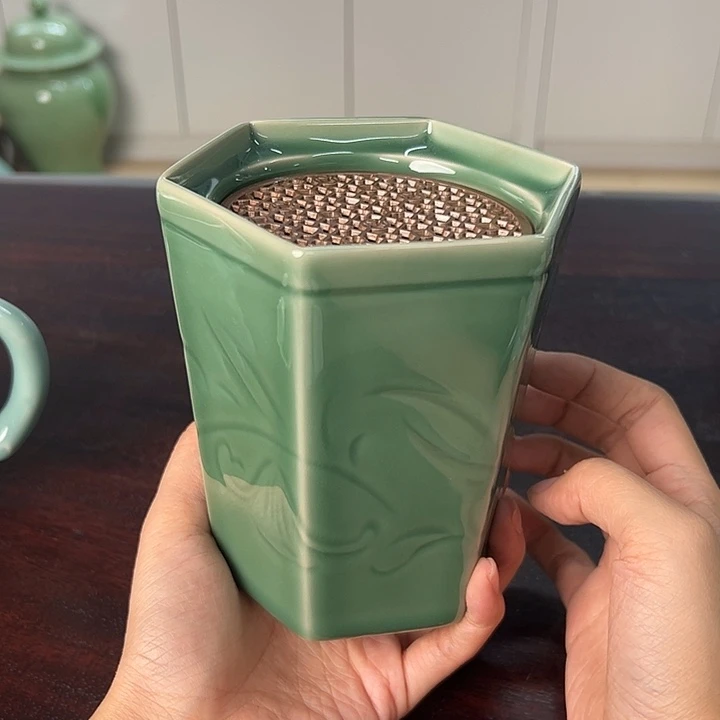 龙泉云间青瓷小米茶器