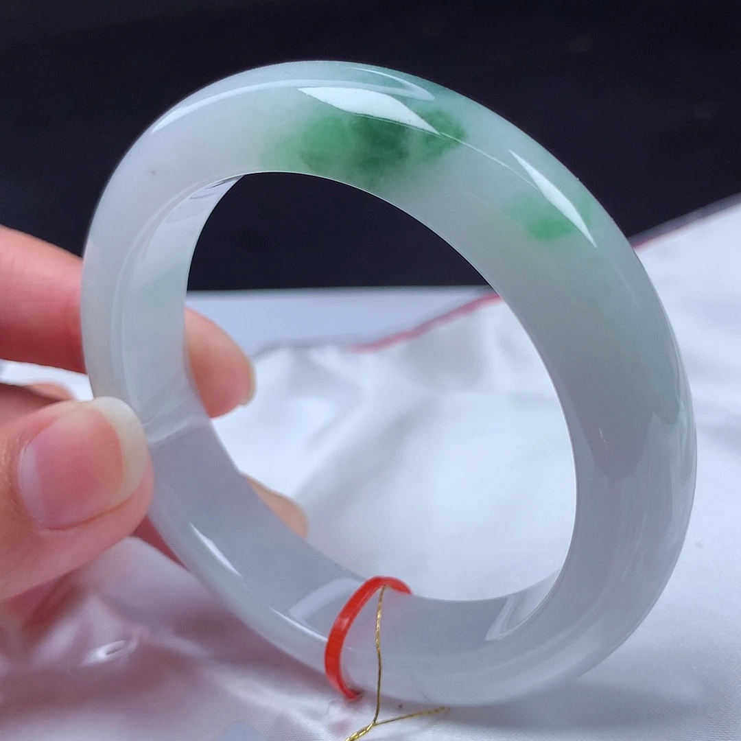 翡翠未镶嵌手镯54圈600269