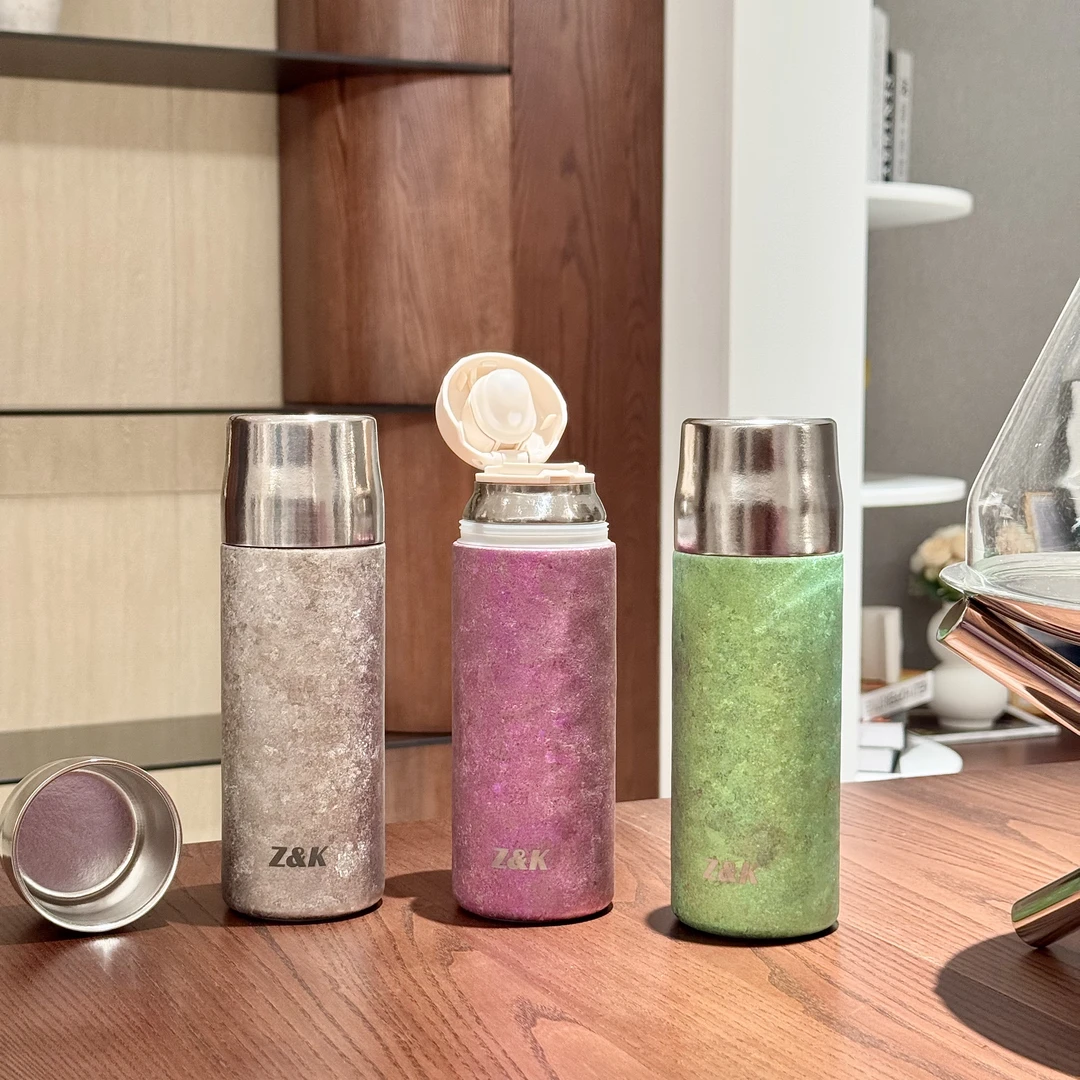 【晶晶补贴】香港Z&K品牌纯钛焖茶杯保温抑菌保鲜过滤420ML礼盒T001