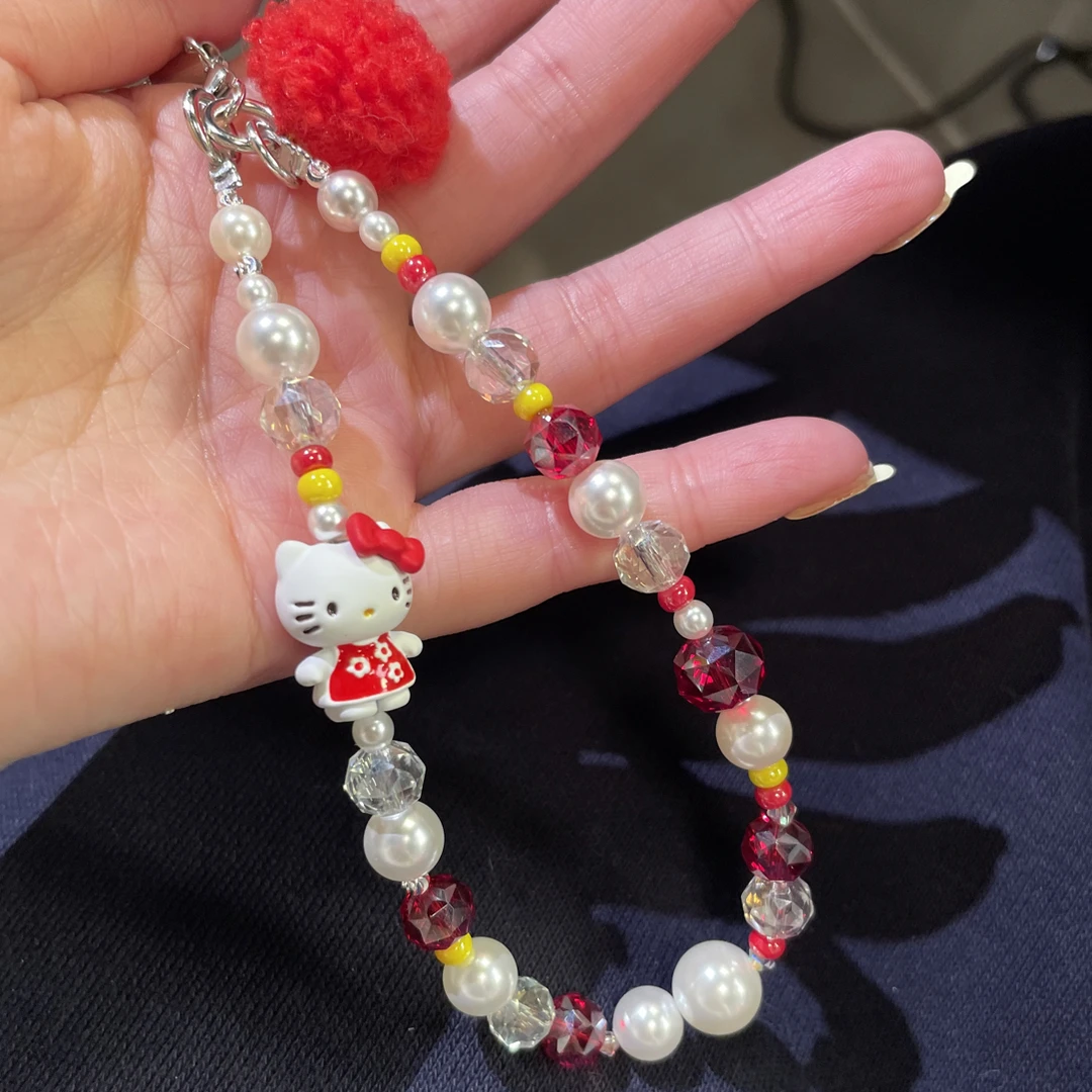 6709红小猫原创手机链