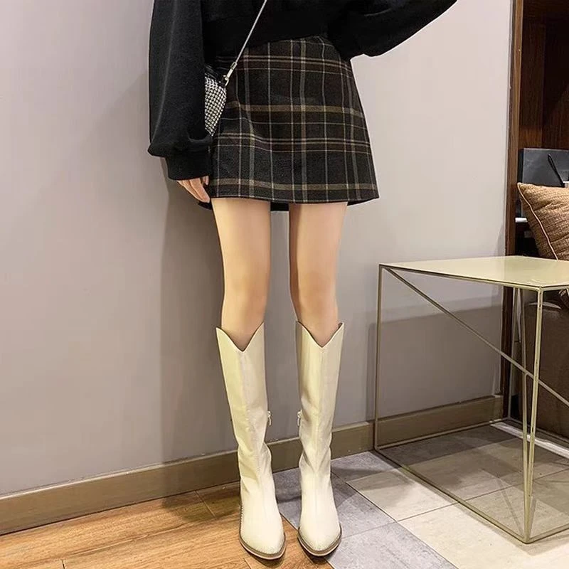 叙旧姑嫂推荐新款 【时髦精闭眼入】尖头骑士长筒靴 8976