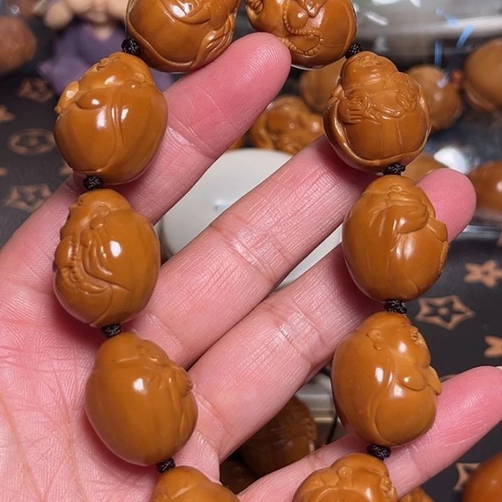 手串/手链橄榄核光背弥勒橄榄核手串10颗籽
