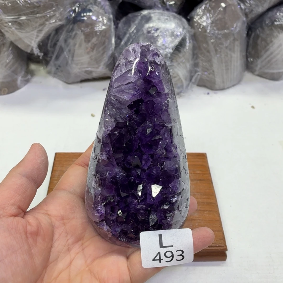 未镶嵌水晶摆件天然紫水晶