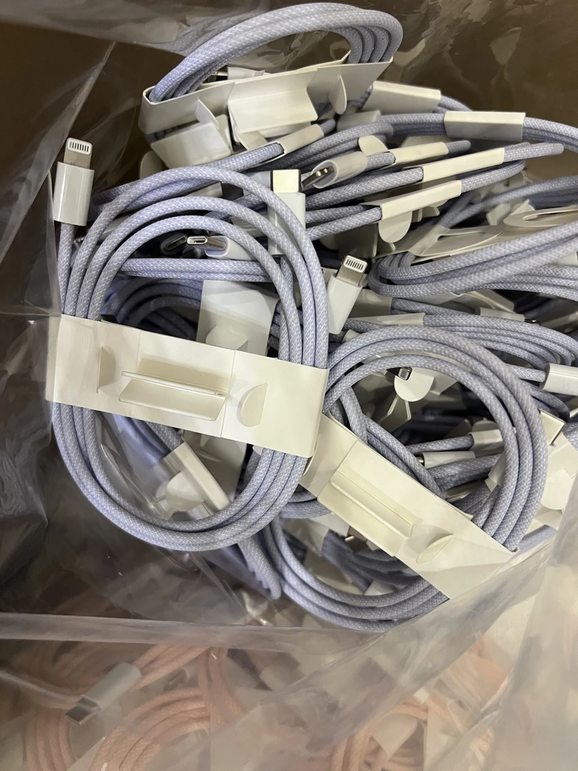 99新 Apple/苹果 原装C-L数据线快充编织线散装拆机正品散装