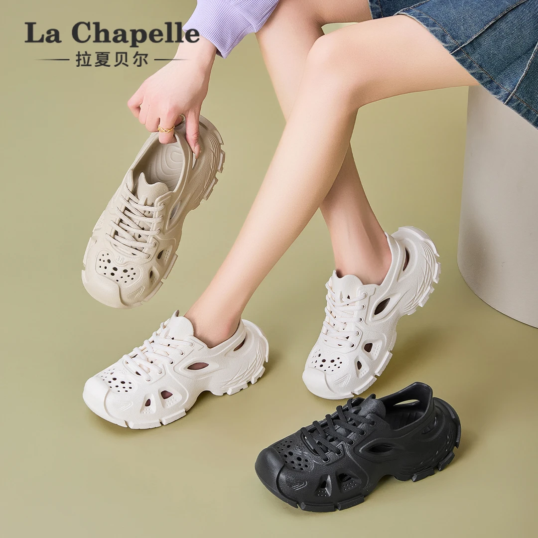 【透气防水】拉夏贝尔夏季时装凉鞋韩版厚底舒适休闲百搭女士休闲鞋