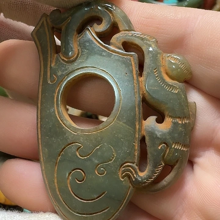 和田玉未镶嵌挂件