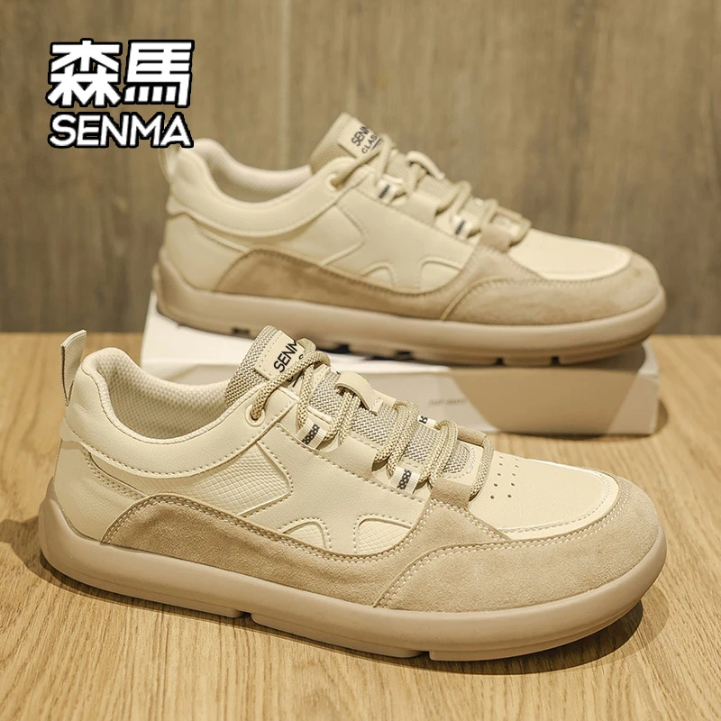 SENMA/森马男士2025秋季新款工作潮流低帮鞋复古耐磨百搭休闲板鞋