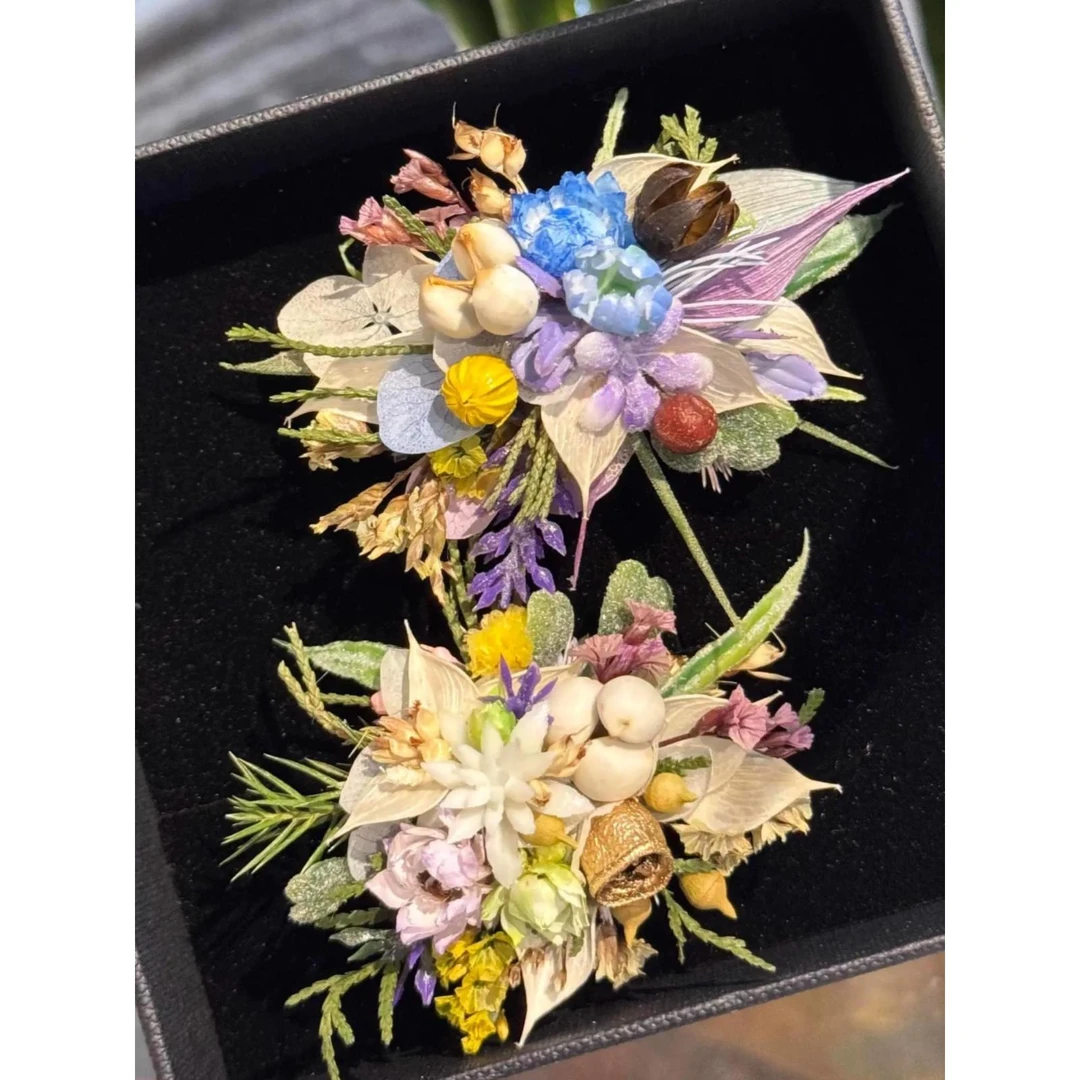 永生花戒指DIY材料包小红书同款高级干花订婚结婚戒指表白求婚