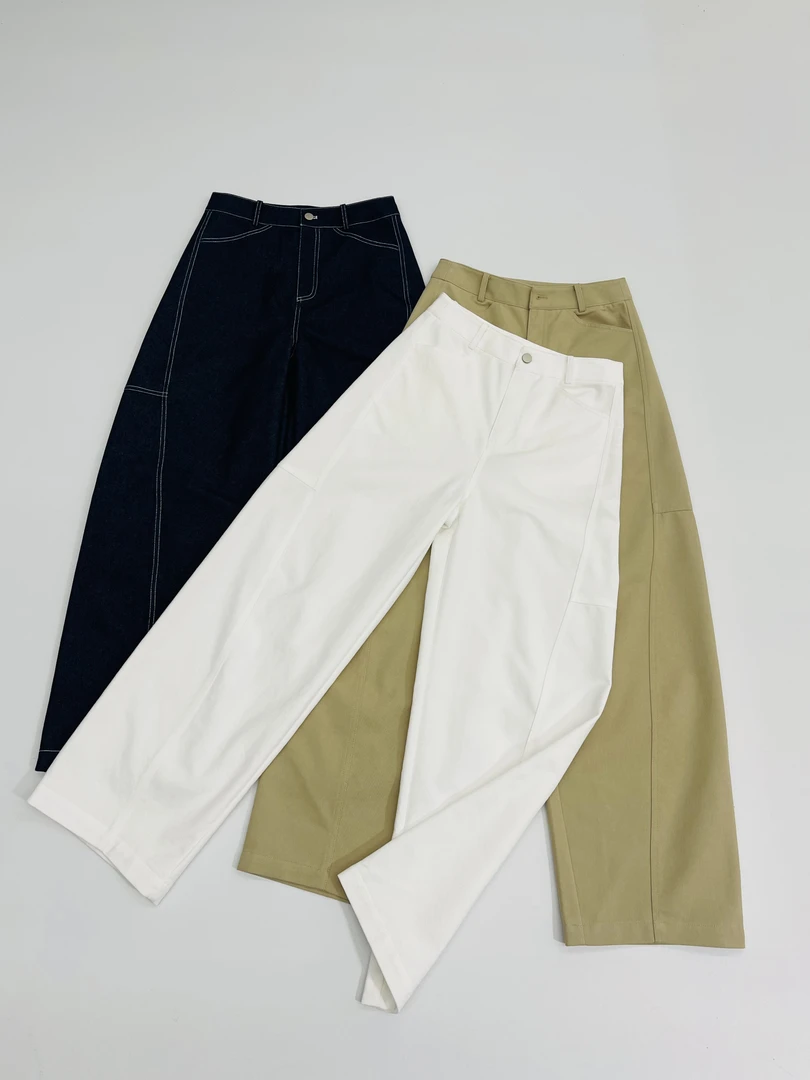 JOUOCOKO25ss设计师薄款弯刀牛仔裤