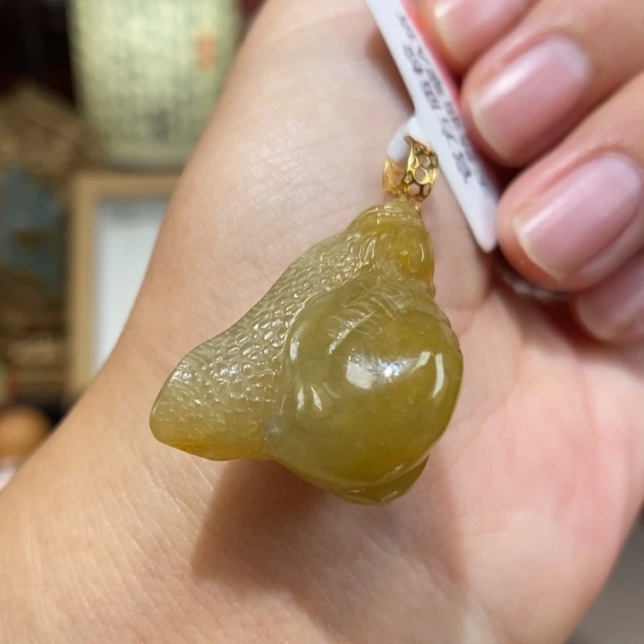 【闪购商品】颈饰18K金镶嵌翡翠74