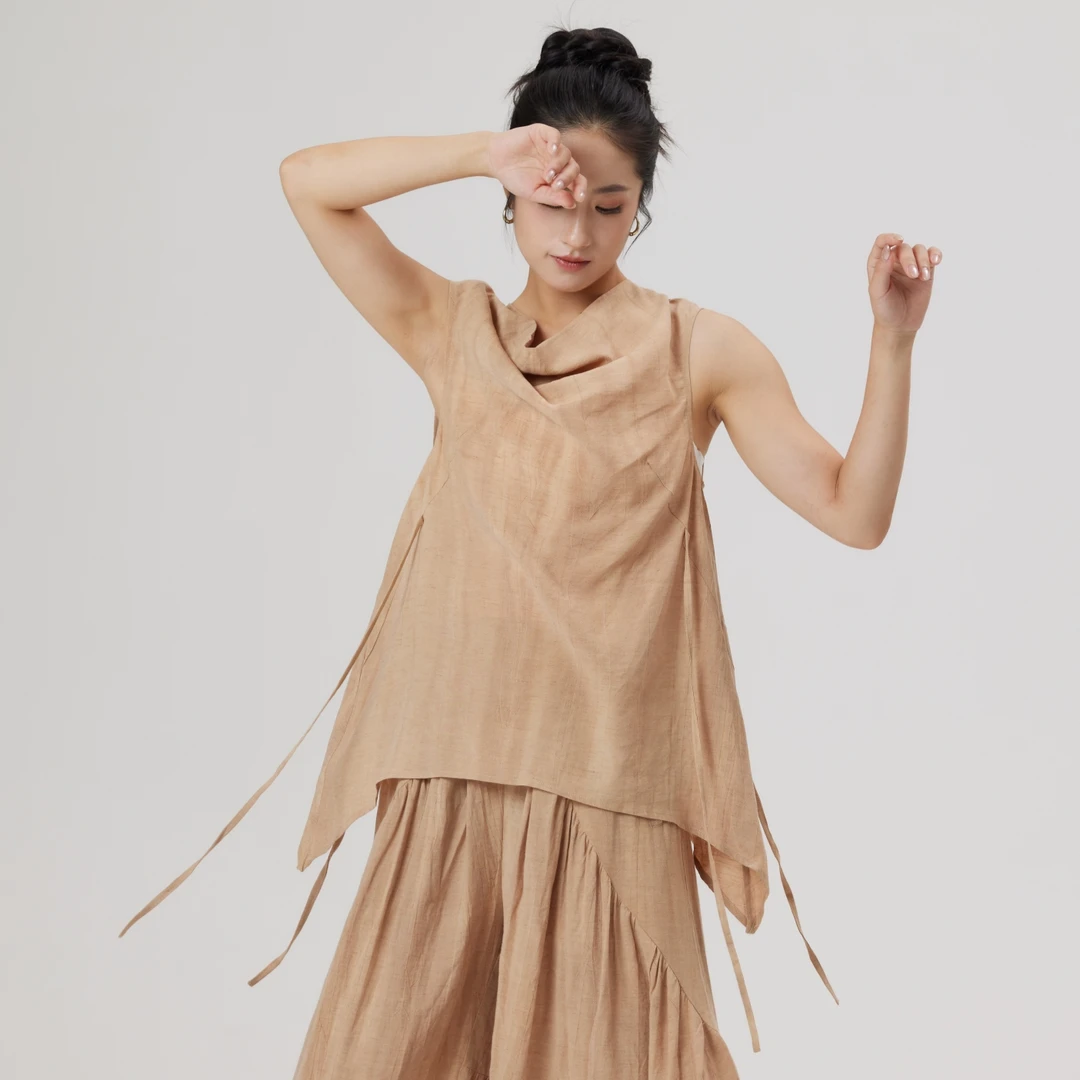 初衣织梦亚麻系列废土沙丘舞服上衣