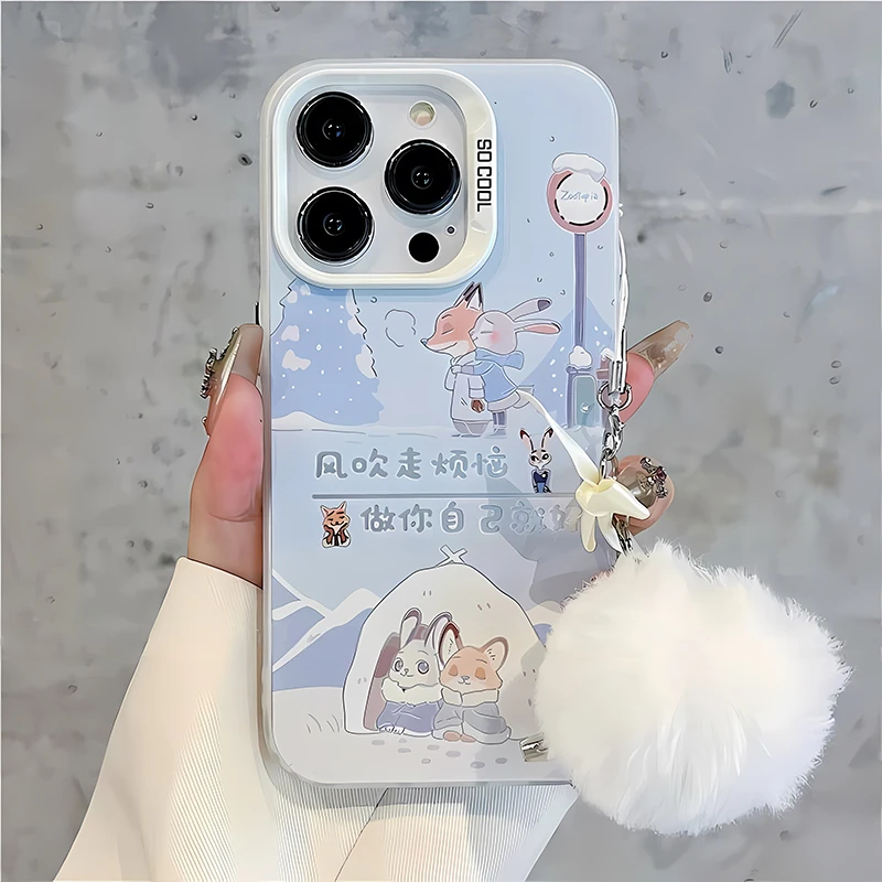 情侣尼克朱迪适用苹果17 Pro手机壳iPhone16小众新款15防摔保护壳