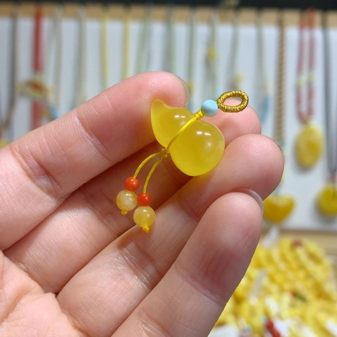 蜜蜡未镶嵌裸石葫芦