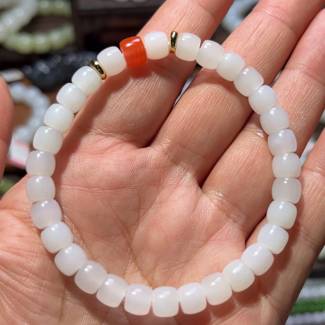 和田玉未镶嵌手链