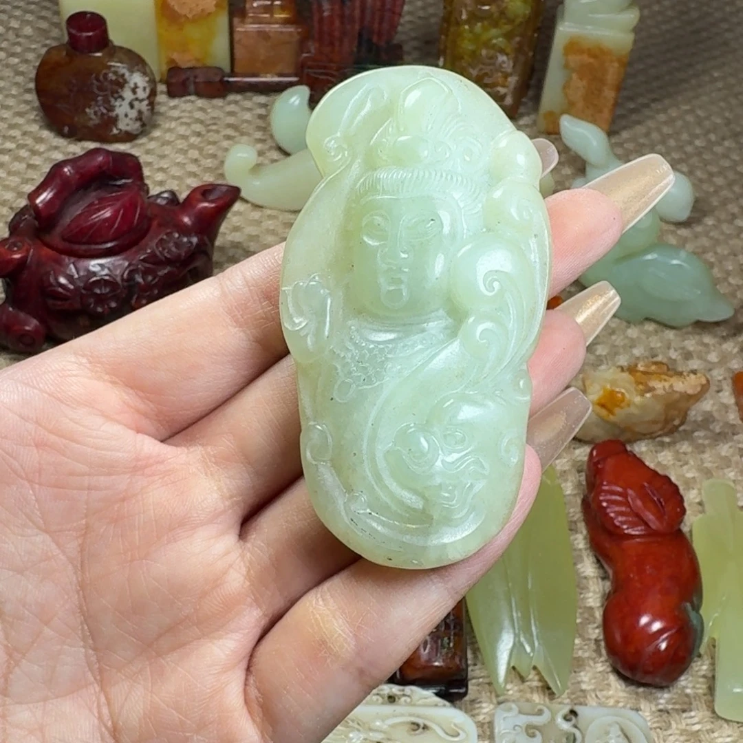 吊坠白玉菩提挂件