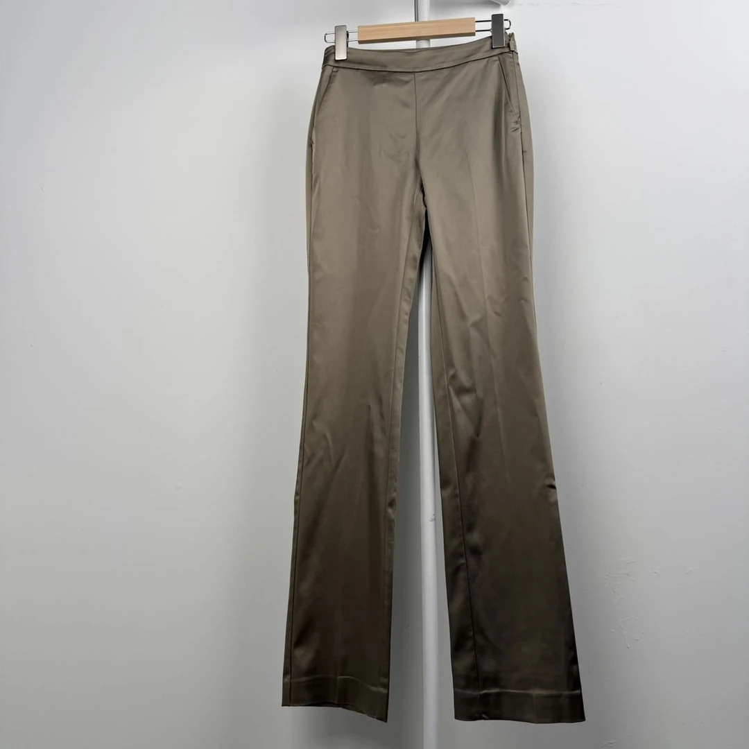 7095低腰休闲裤超长休闲阔腿显瘦气质时尚百搭女士简约