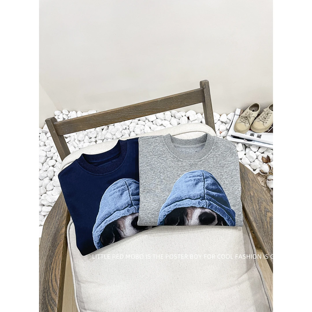 【现现】童装男童套头卫衣2025春秋儿童长袖上衣MMY831303