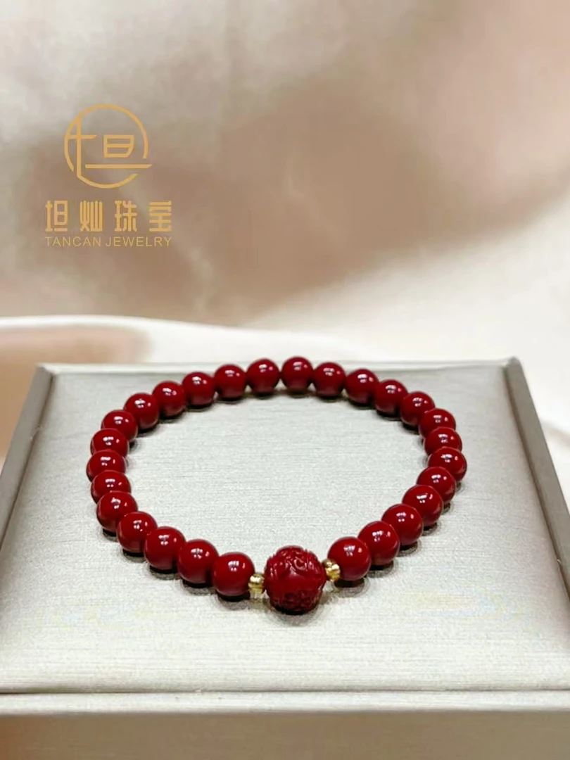 天然含辰砂工艺品单圈辰砂搭精美配件款款手串1111