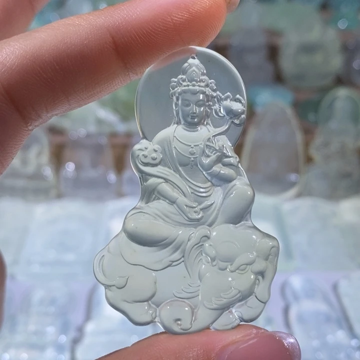 岫玉未镶嵌吊坠吊坠