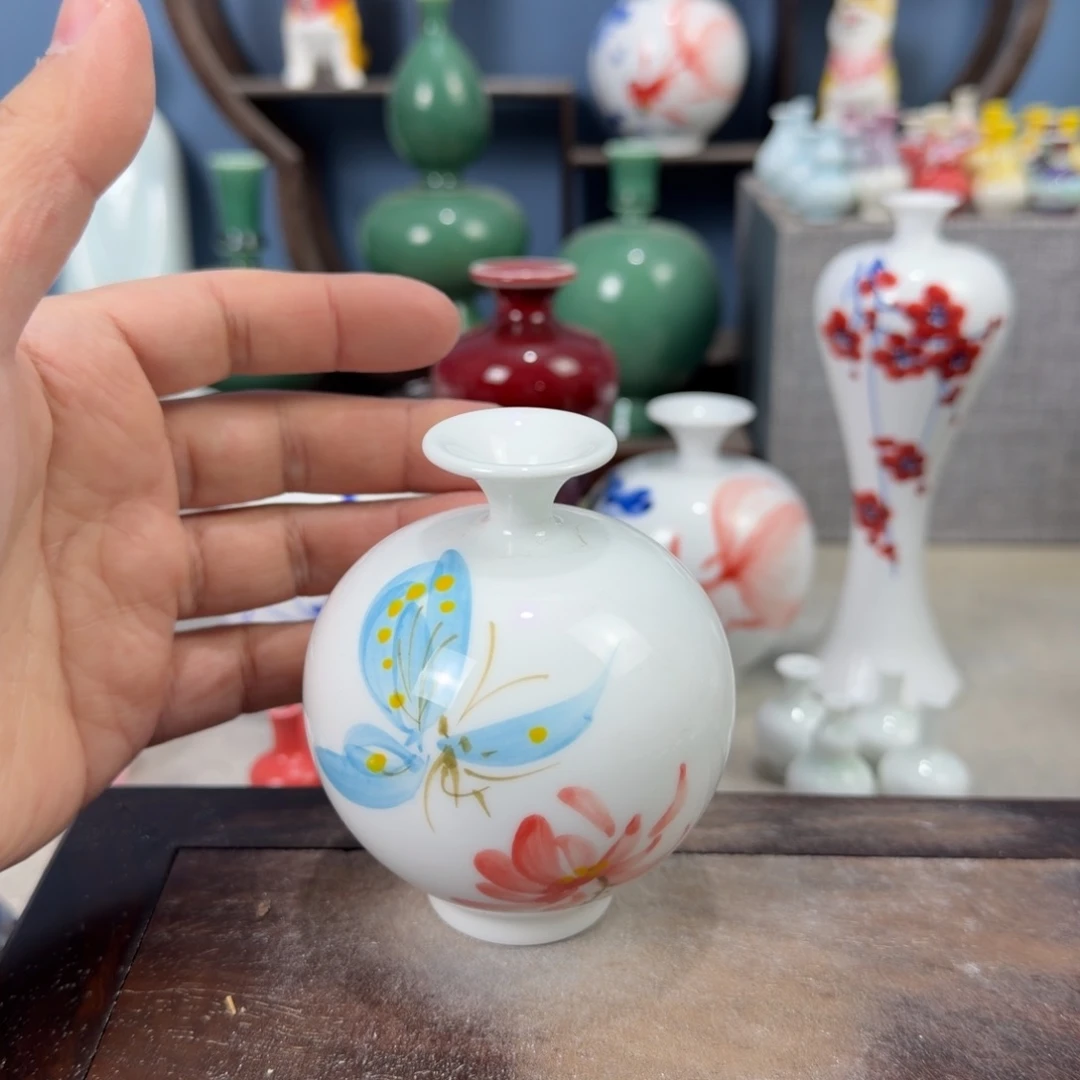 陶瓷手工小花器摆件