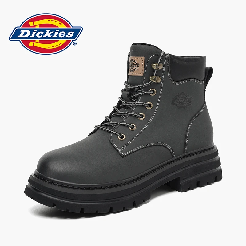 Dickies男鞋冬季加绒保暖二棉靴百搭增高马丁靴户外徒步登山短靴