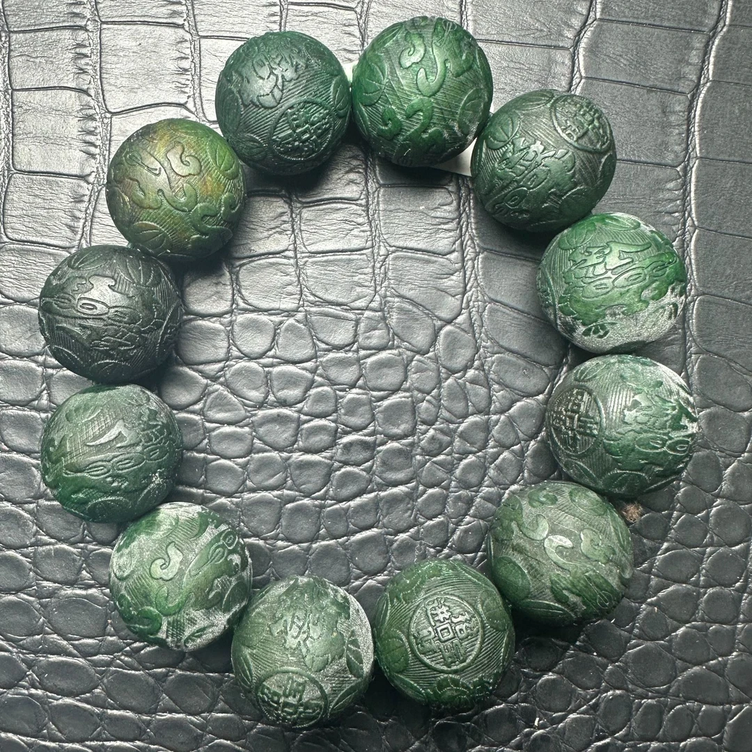 714沉木雕刻手串