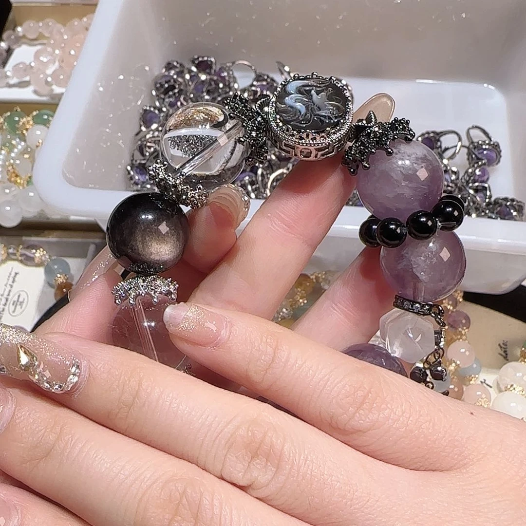 水晶手链未镶嵌超***菇吧