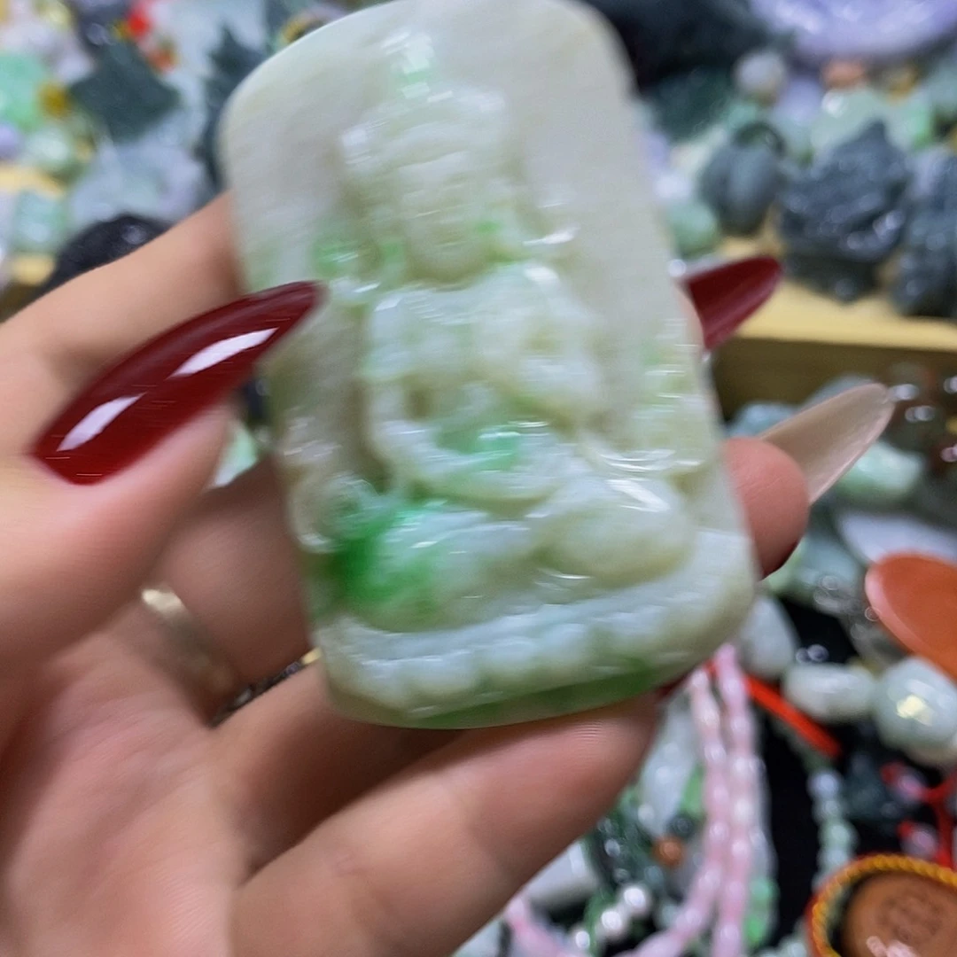 颈饰未镶嵌翡翠天然翡翠