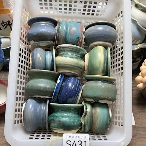 紫砂花盆431微瑕品口径4厘米左右的