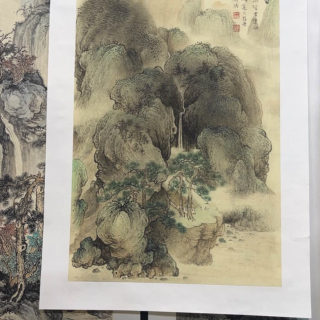 R***7国画手绘国画，精品山水，画心