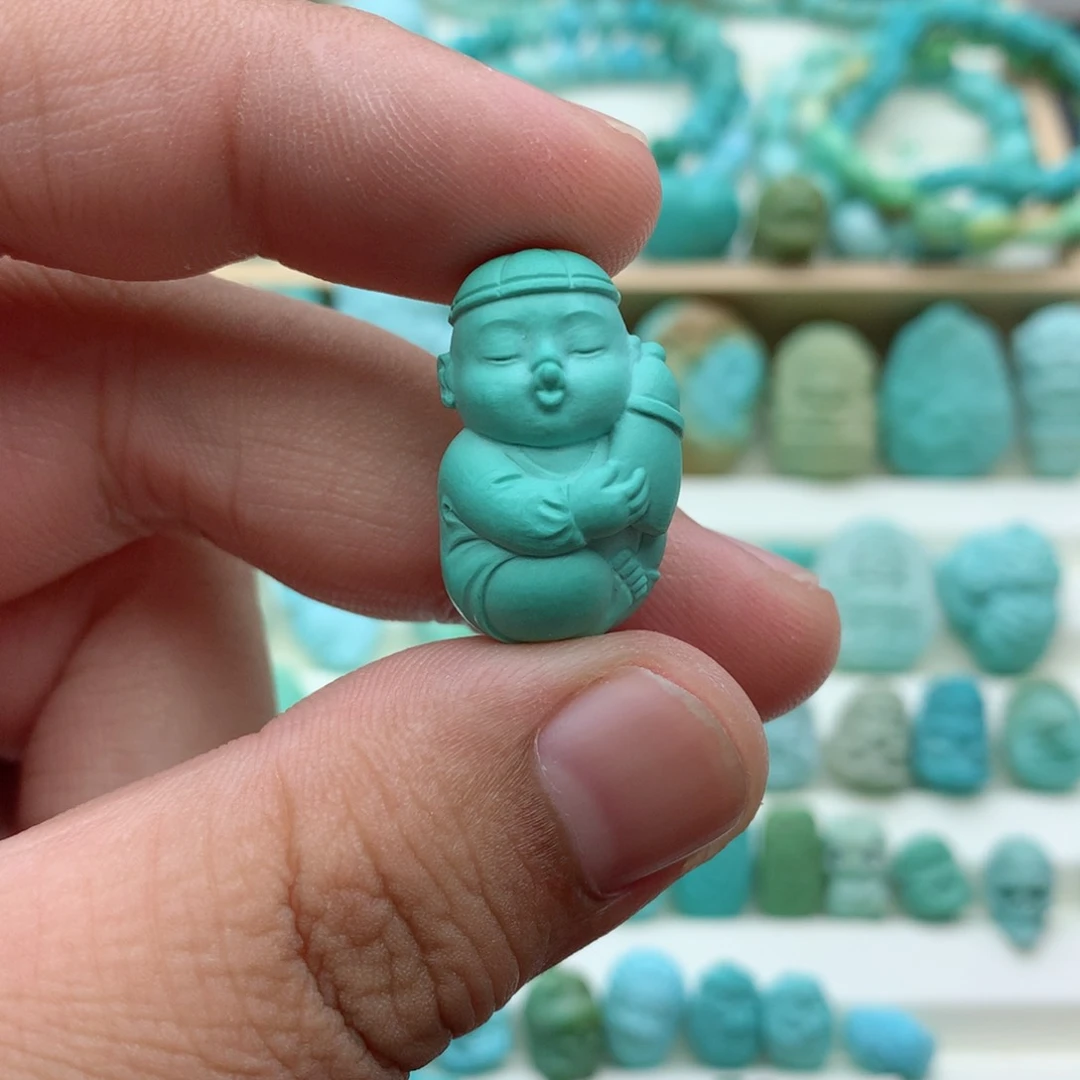 未镶嵌绿松石珠宝奇石