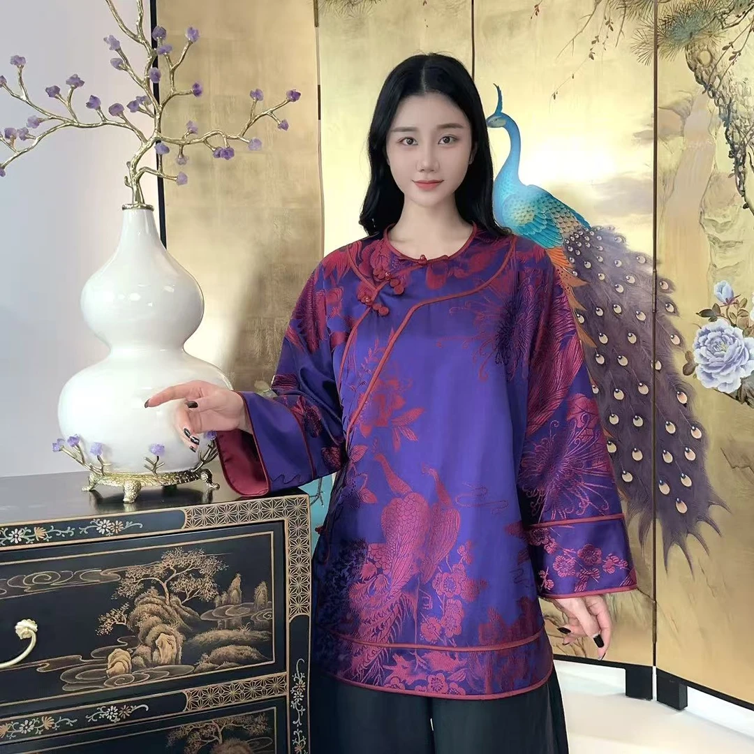 Betty Bairn【臻藏*老缎】收藏级别加厚老缎新中式太太服Q7062