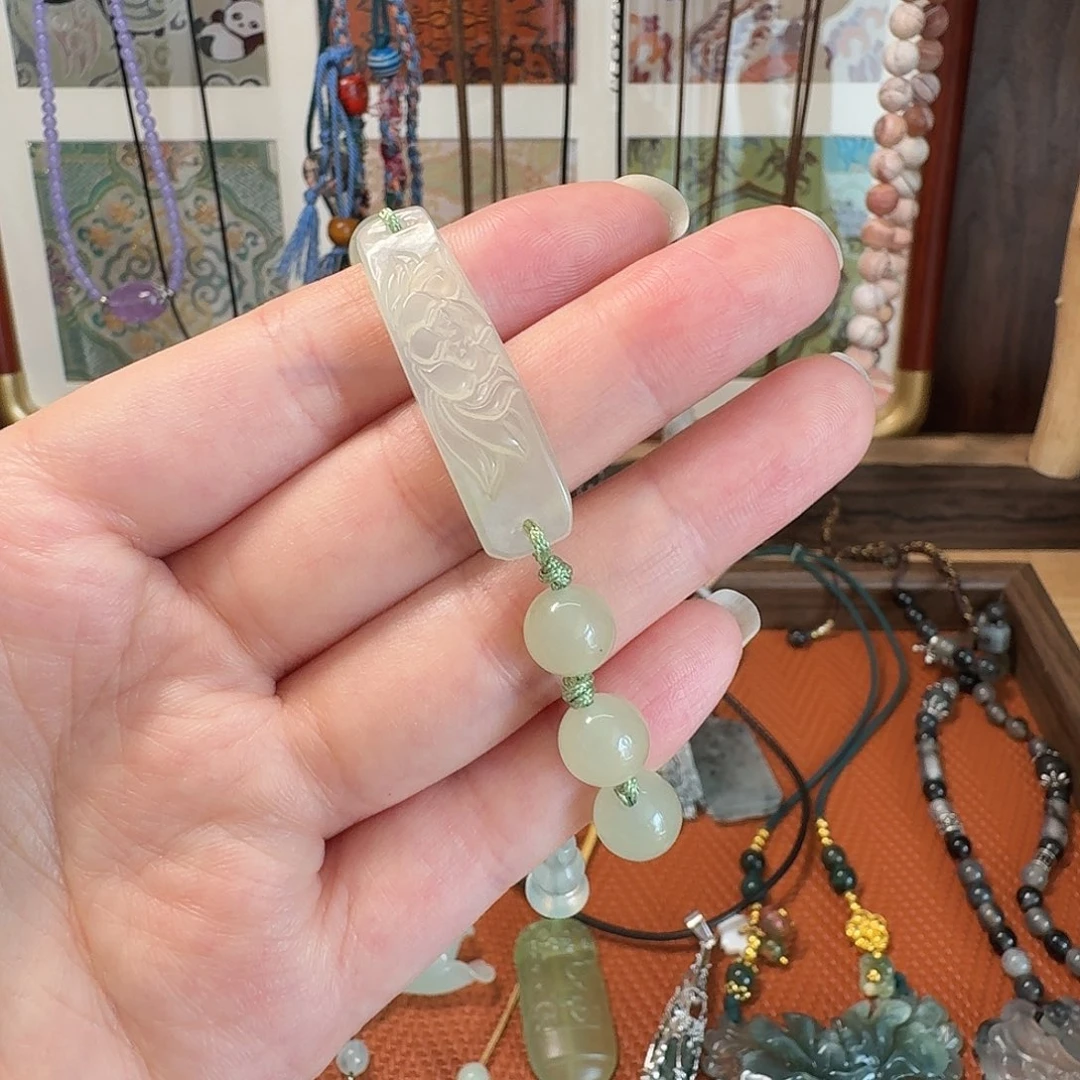 蛇纹石玉未镶嵌手链
