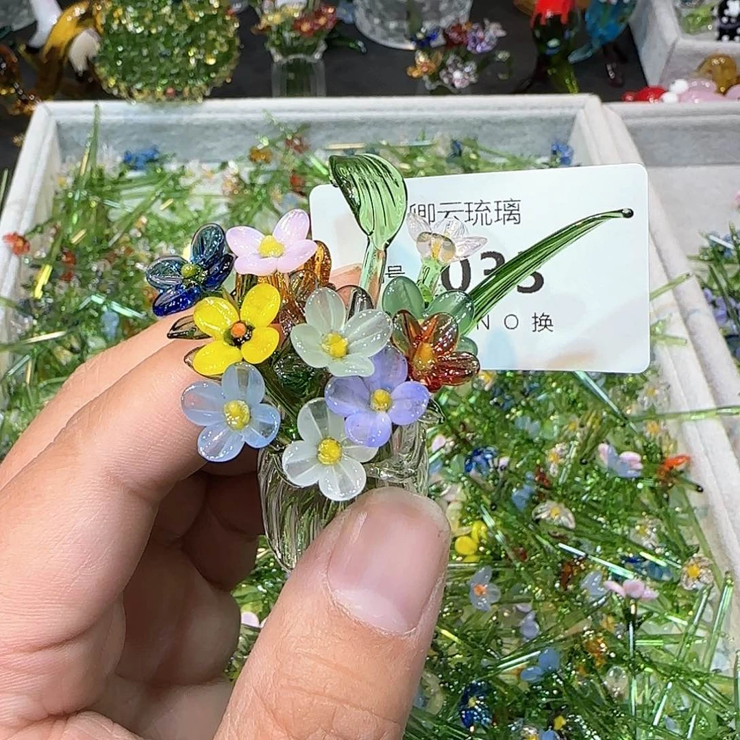 琉璃手工艺品033小花