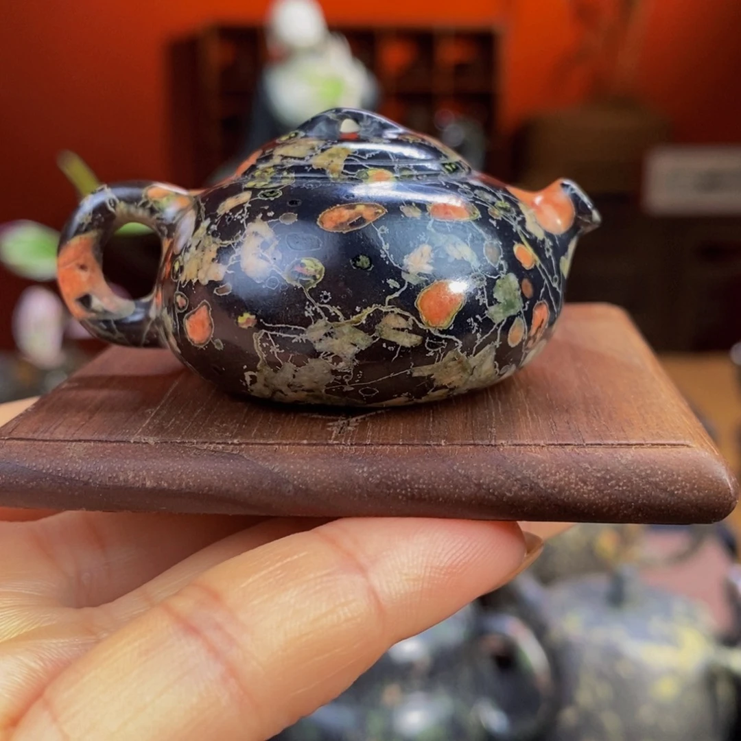 梅花玉精美梅花把把壶