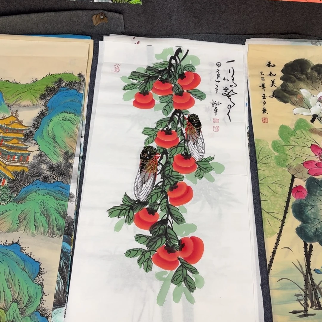 国画100×50一鸣惊人手绘画画画