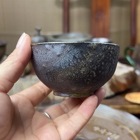 戬谷龙窑柴烧茶杯58