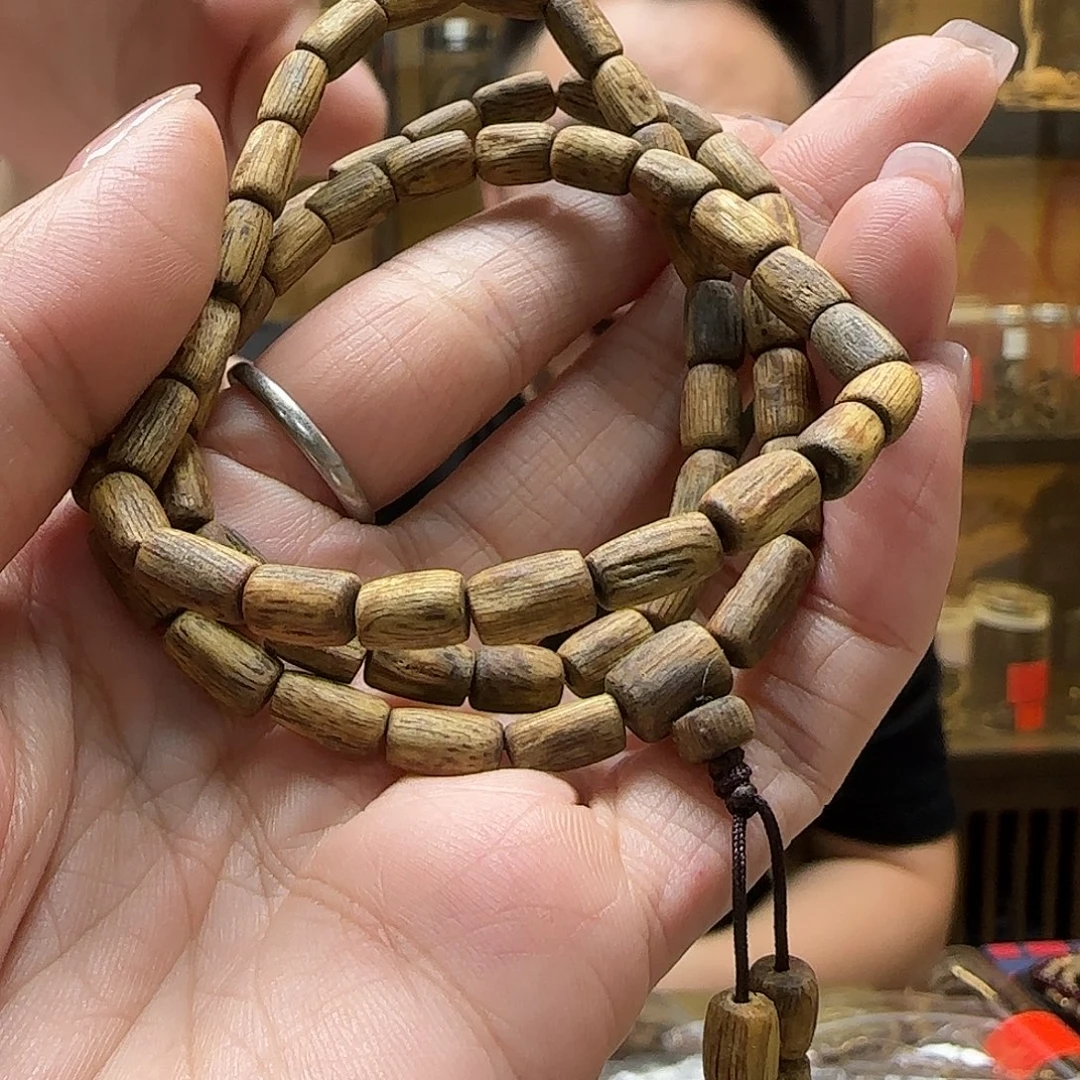 沉香手串11棋楠多圈随形 桶珠9g+多样性发一串