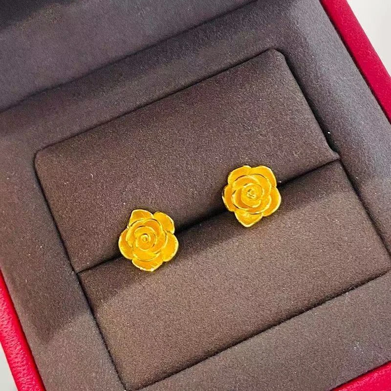 玫瑰花时尚耳钉