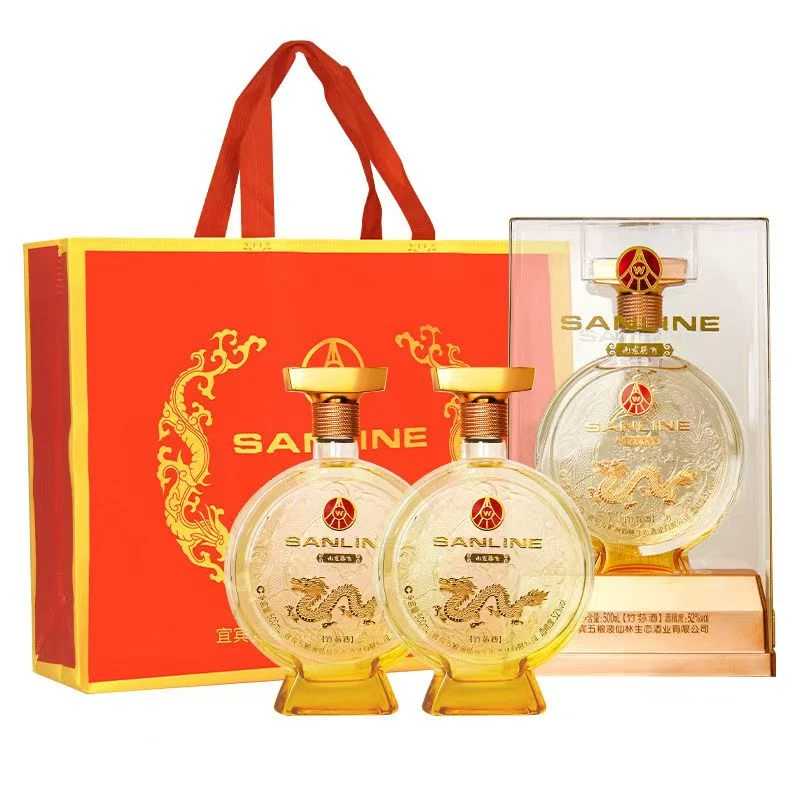 SANLINE五粮液仙林生态九龙腾飞黄52度500ml*1瓶