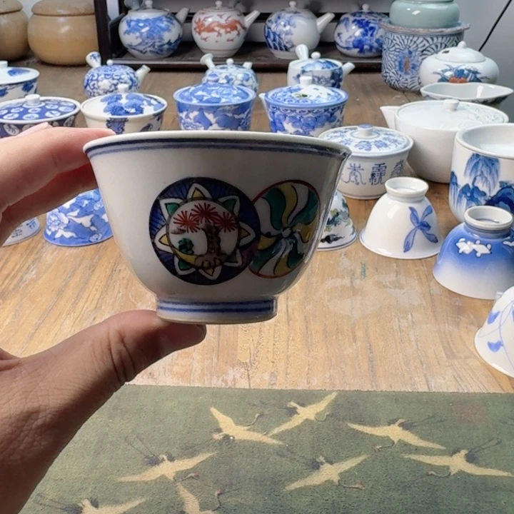 青花瓷器杯子茶具