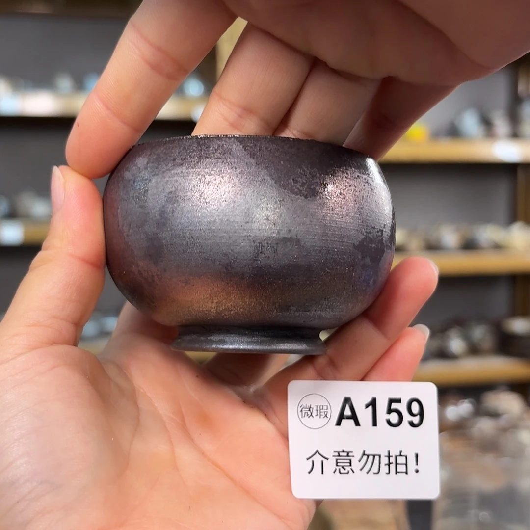 坭兴陶柴烧全手工原矿泥料杯