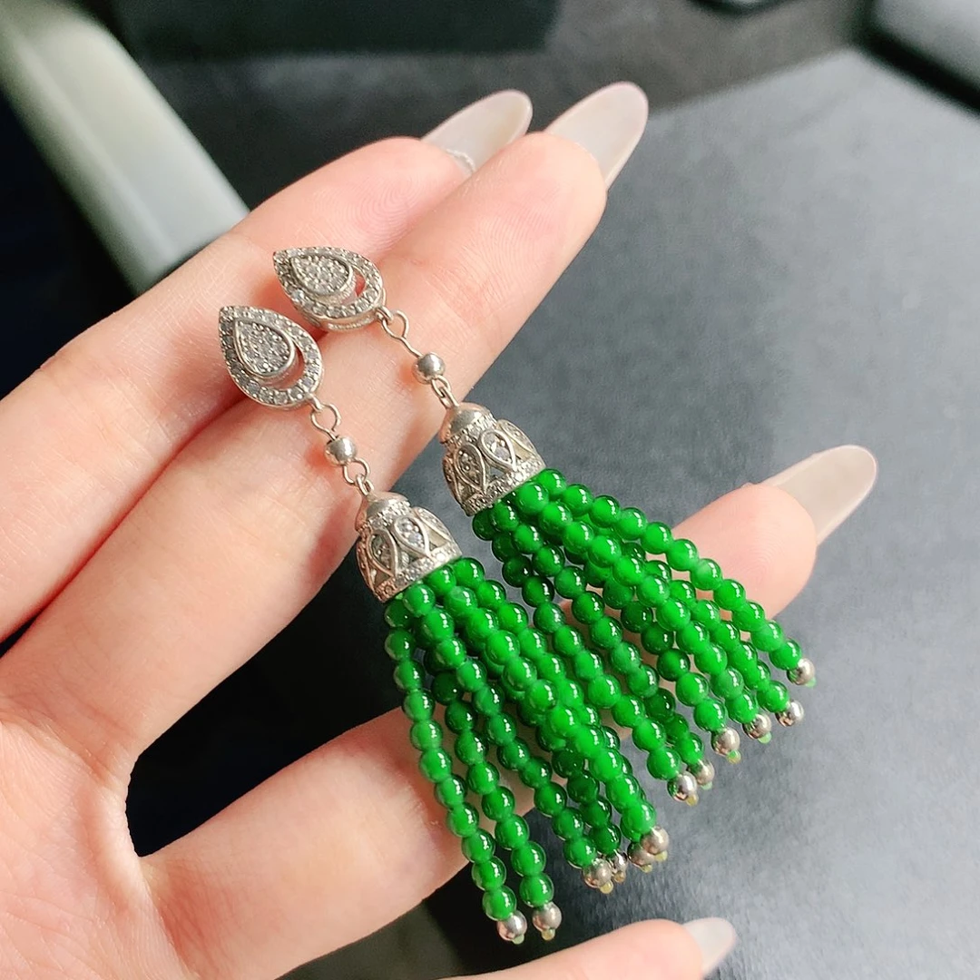 翡翠未镶嵌手链耳饰