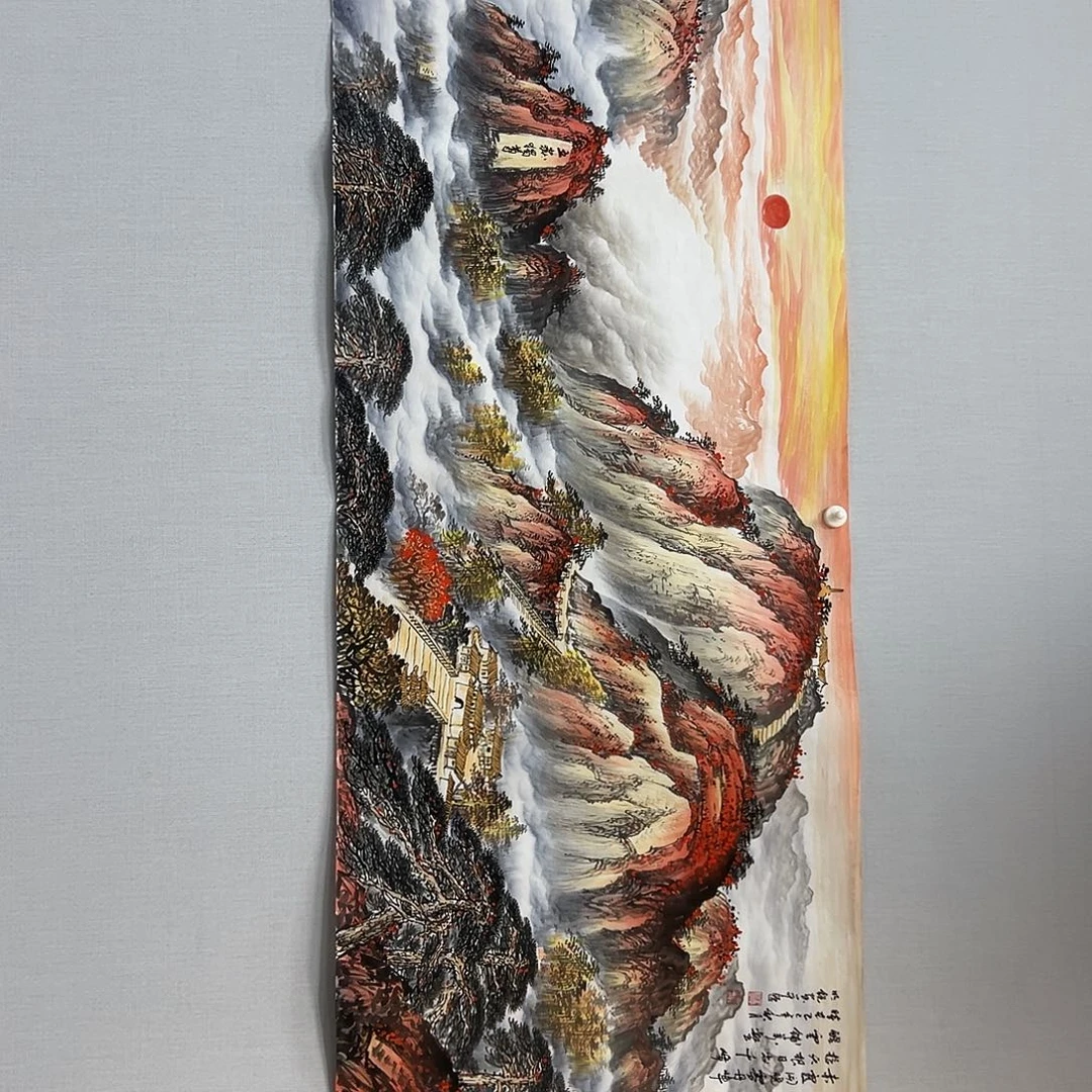 国画国画作品纯手工绘制