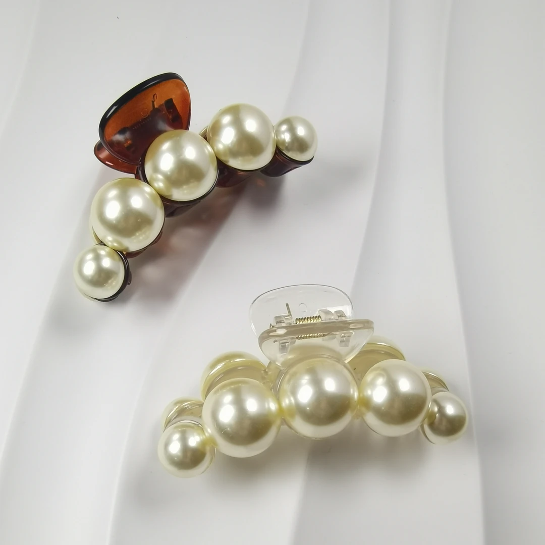 韩国 东大门 气质大珍珠复古高级感精致抓夹