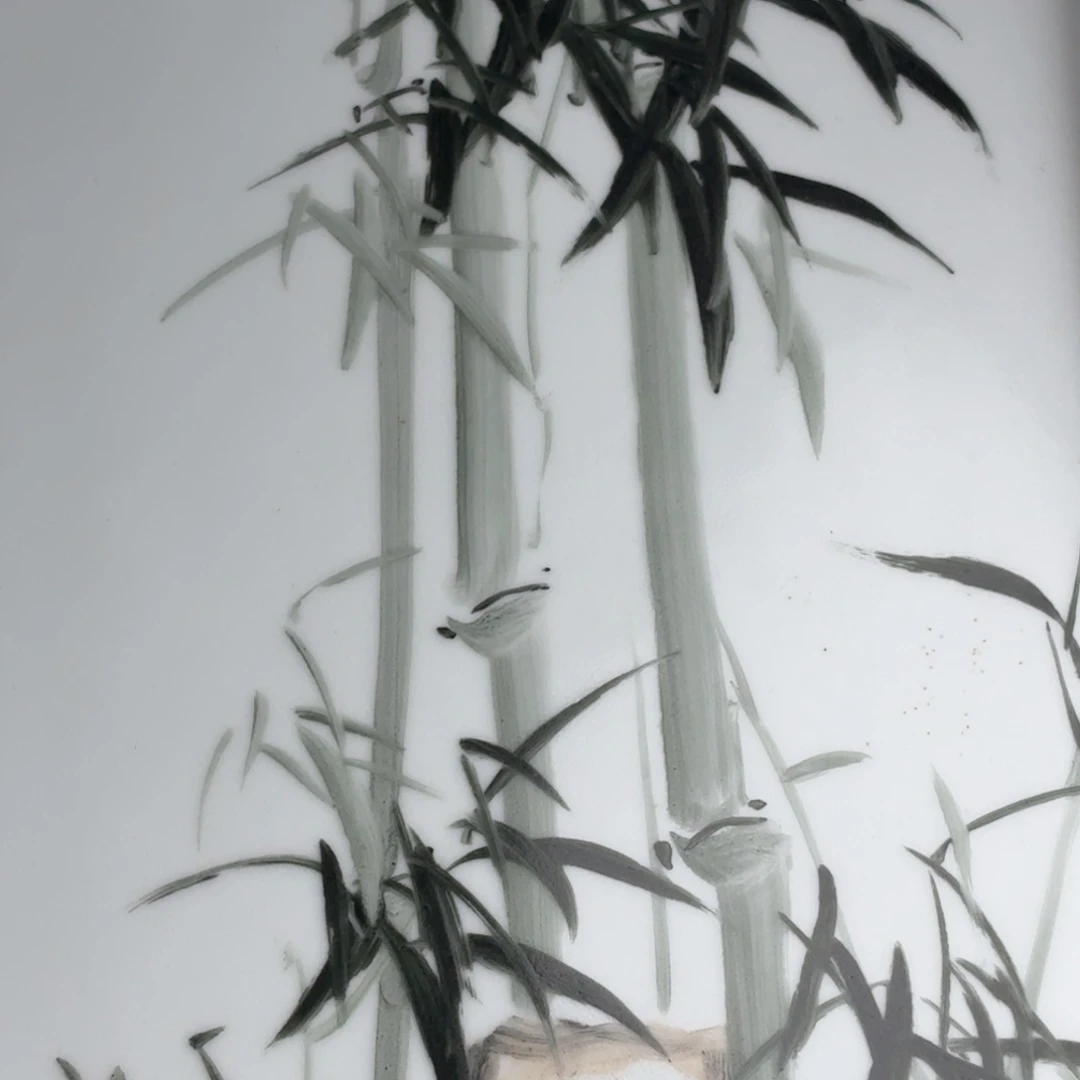 波***瓶粉彩花卉纹陶瓷瓶