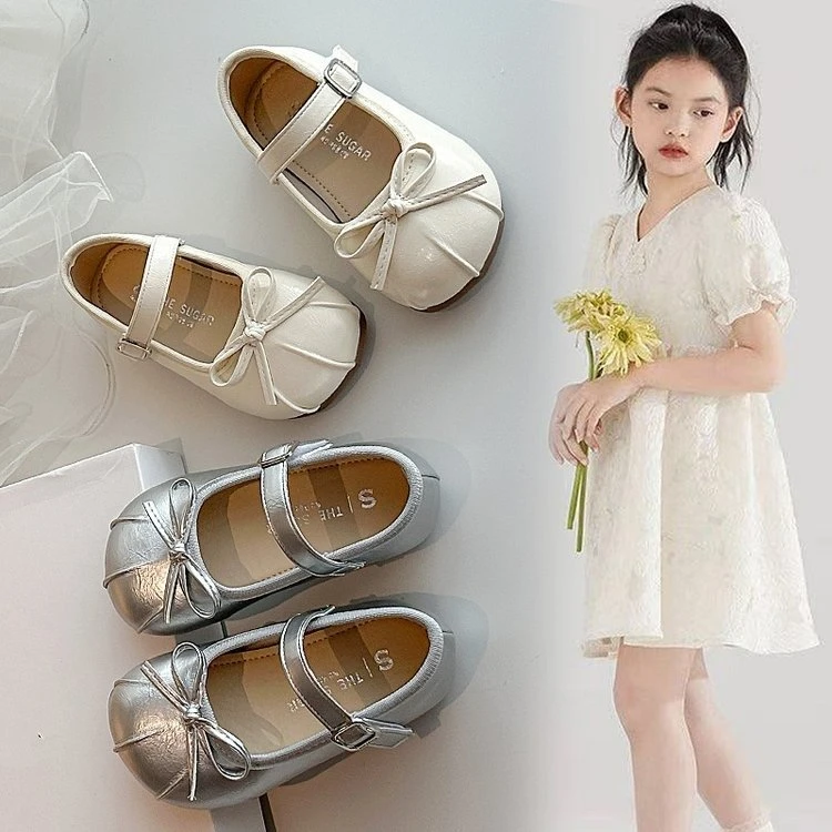 女童公主鞋2025春秋新款儿童软底小皮鞋宝宝洋气百搭春季单鞋防滑