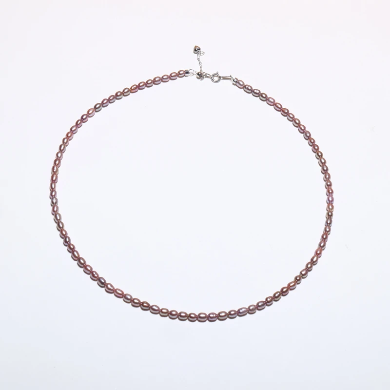 【慢姐甄选】5A强光妖紫色3-4mm野生keshi/S925银配件